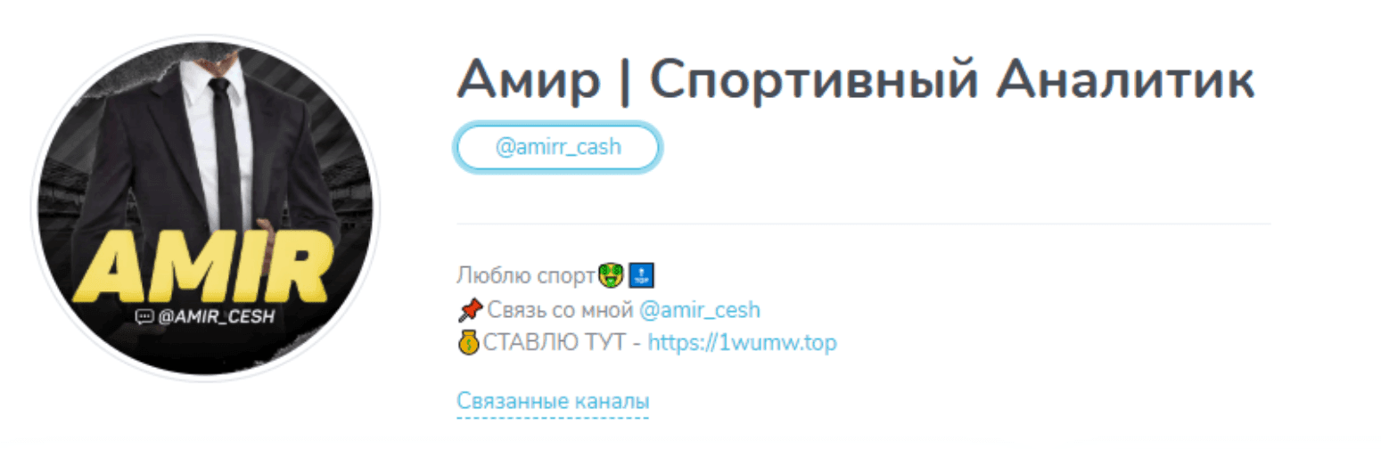 Амир Спортивный аналитик Амир Спортивный аналитик