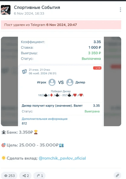 Павлов телеграмм