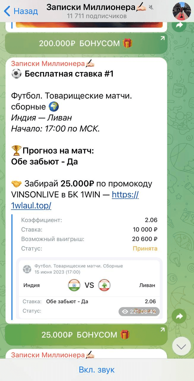 Записки миллионера каппер