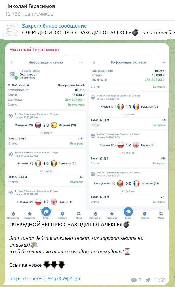 Николай Герасимов каппер Николай Герасимов каппер