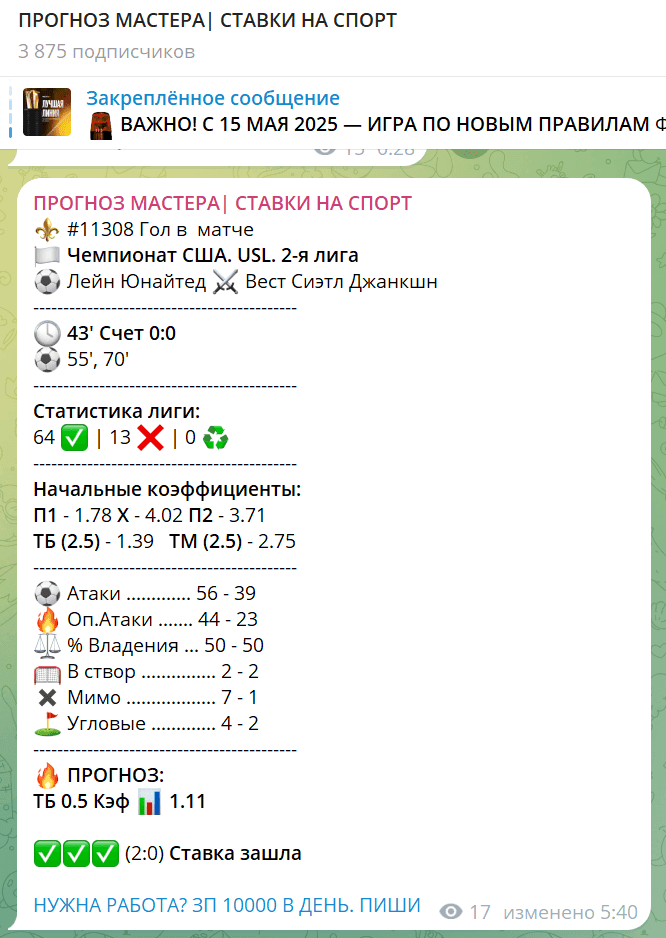 Прогноз Мастера каппер Прогноз Мастера каппер