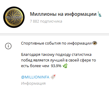 Миллионы на информации Миллионы на информации
