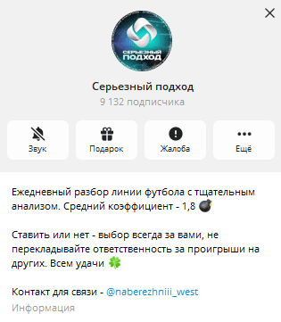 Информация о канале