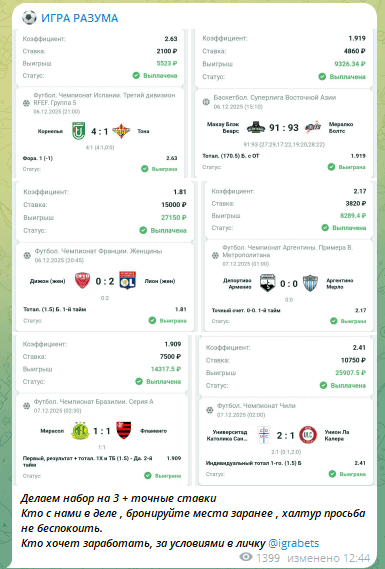 Набор в вип-чат