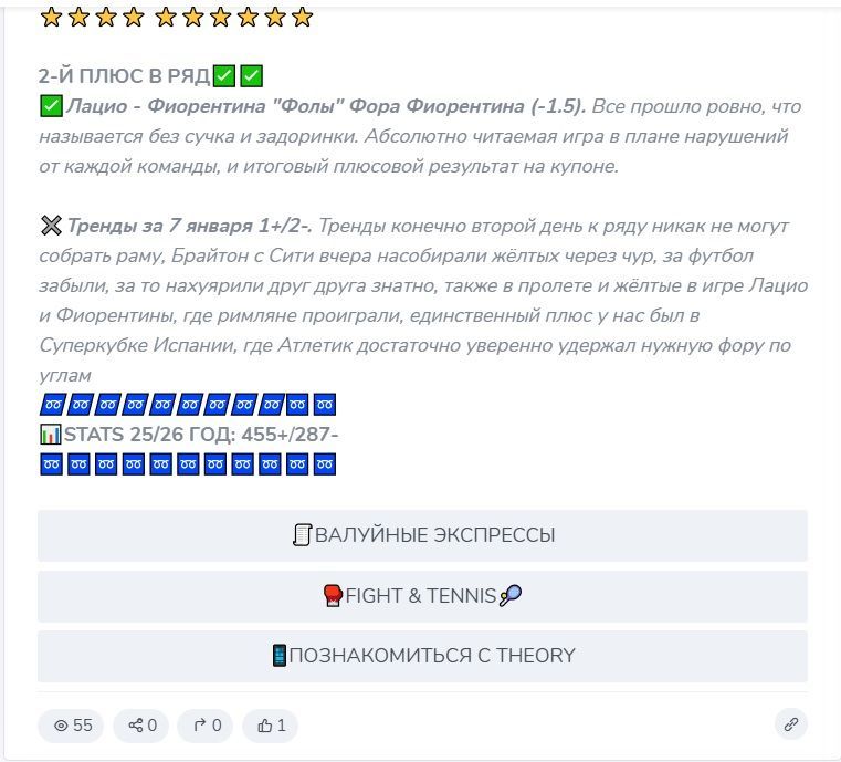 THEORY SPORT | PRO STATS каппер