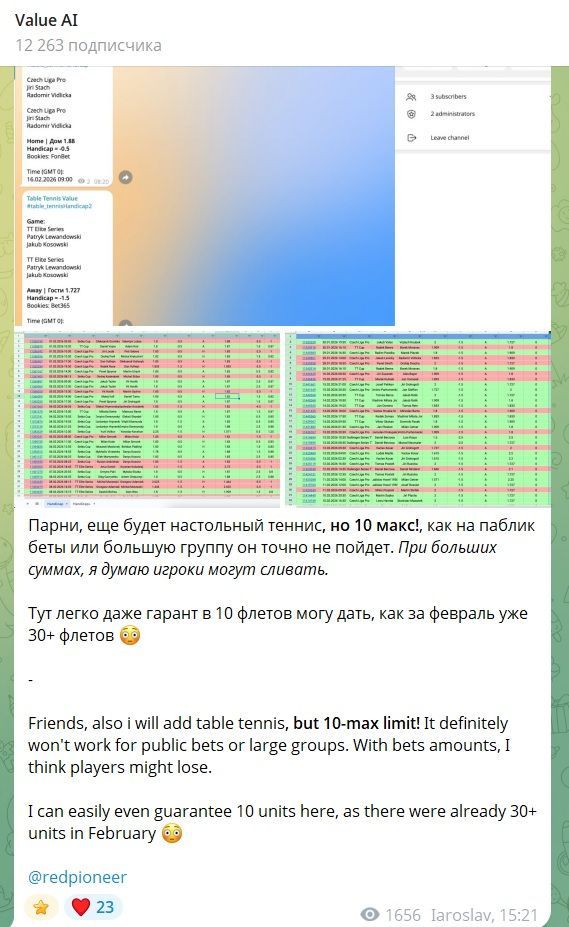 Value AI каппер
