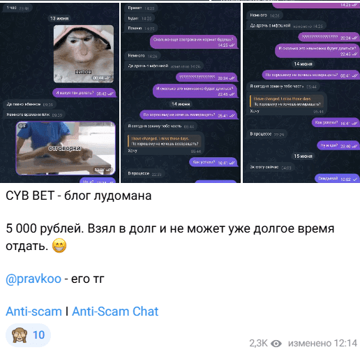 статистика Anti-scam | Cybersport